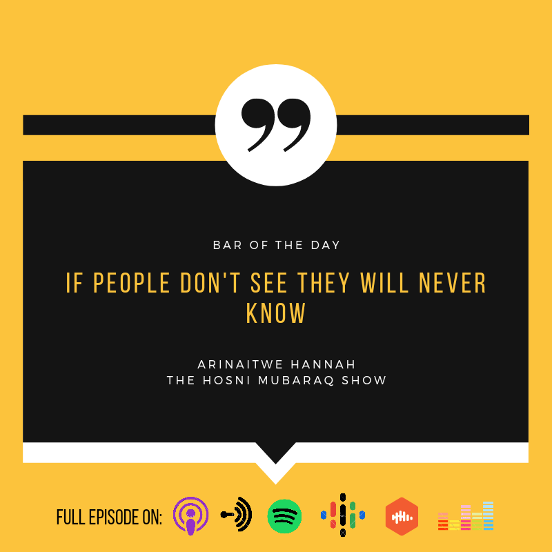 hosnimubaraq_'s tweet photo. It is what it is
Cc:@arinaitwehannah 

#TheHMSPodcast
#BaroftheDay
#UGPodcast https://t.co/hcm8EjHLM3