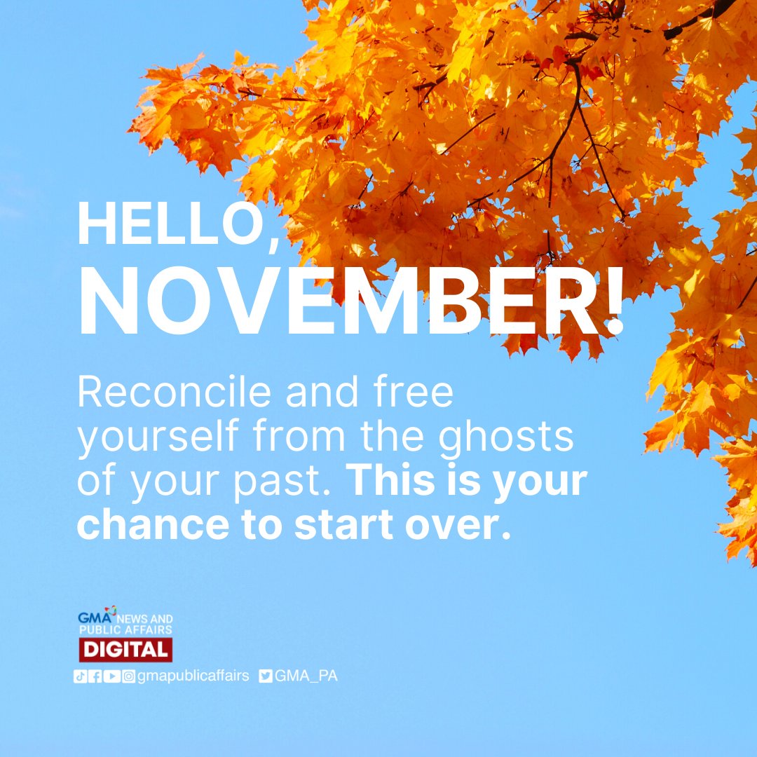 GMA_PA's tweet photo. This is your chance to start over. 💛 https://t.co/Jc5QIpKkmf