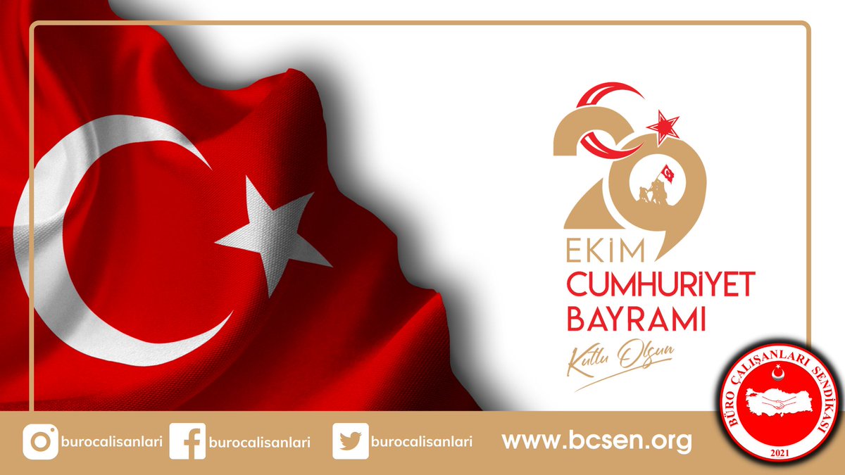 Cumhuriyetimizin banisi Gazi Mustafa Kemal ATATÜRK başta olmak üzere, kahraman silah arkadaşlarını, bu toprakları bizlere vatan kılan tüm şehitlerimizi ve gazilerimizi rahmetle, minnetle yâd ediyor; milletimizin 29 Ekim Cumhuriyet Bayramı'nı kutluyoruz. 🇹🇷🇹🇷
#29Ekim