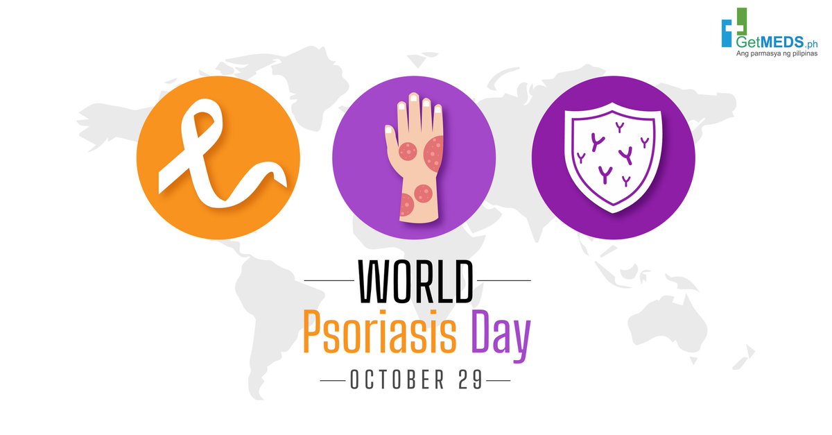 getmeds_ph's tweet photo. About 3% of the world's population has Psoriasis. Do you know what it is? Whether it's a yes or a no, be informed and celebrate World Psoriasis Day today.
.
.
.
.
.
#WorldPsoriasisDay #skindiseases  #psoriasis #health #getmeds #philippines #onlinepharmacy #onlinedrugstore https://t.co/gIWq7ye24x