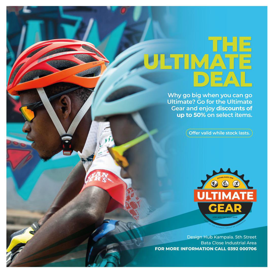 UltimateGearUG's tweet photo. Reaching fast is important but reaching safely is more important.

Call 0392000706 or visit Design Hub Kampala for the Ultimate Gear with 50% discount on selected items for faster &amp; safer rides. 
#UltimateGear #RideWithSafety https://t.co/AP1BDKT7W0