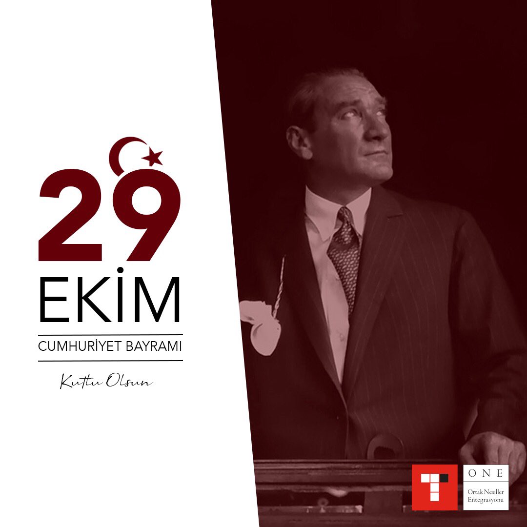 Cumhuriyetimizin ilanının 98. yılında Ulu Önderimiz Gazi Mustafa Kemal Atatürk’ü ve silah arkadaşlarını saygı ve minnetle anıyoruz. 

Cumhuriyet Bayramı kutlu olsun. 🇹🇷

 #29ekim #cumhuriyetbayramı