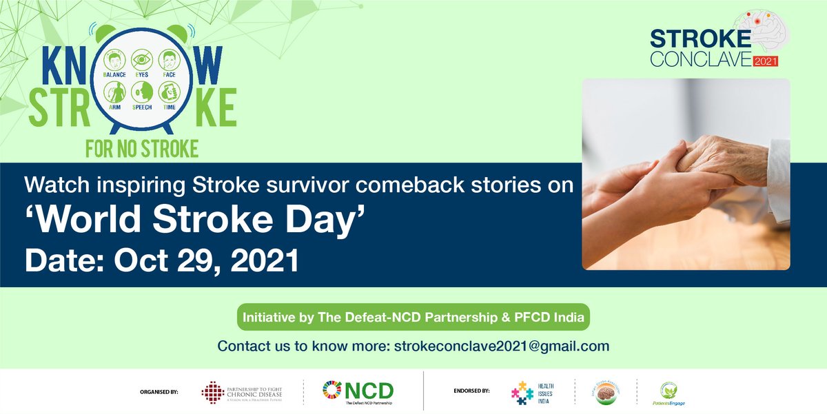 A stroke survivor's comeback can be stronger than their setback if things are done correctly. Tune-in to watch inspiring survivor comeback stories, this #WorldStrokeDay 

#KnowStrokeforNoStroke