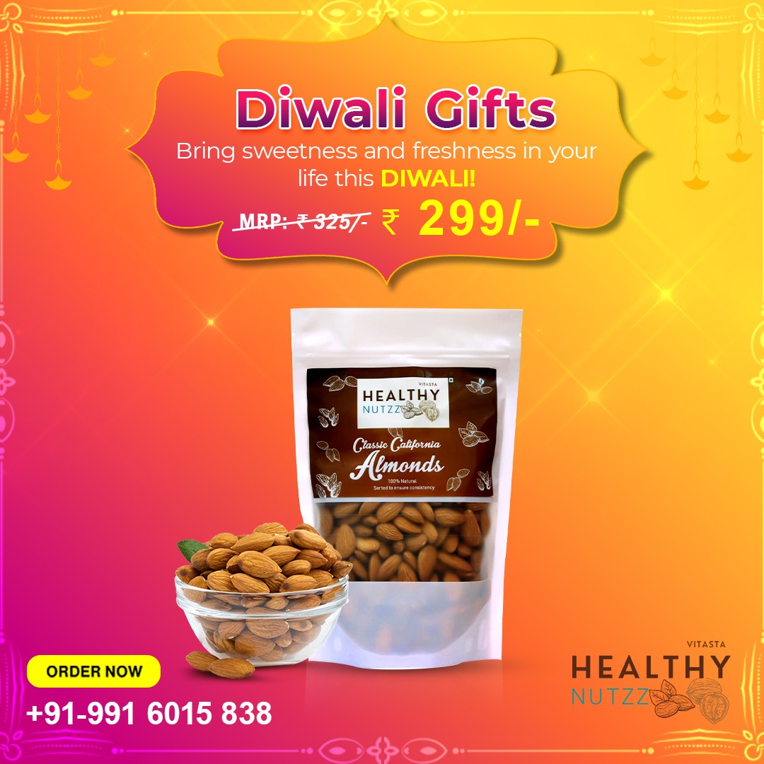 NutzzHealthy's tweet photo. This #Diwali brings the sweetness and freshness in your life with @healthynutzz 

Order now : +91-991 6015 838
Visit our website: https://t.co/c2FzNRCIcR

#healthynutzz #nutshot #HealthyFood #healthysnack #healthcare #almonds #Diwali2021 #DiwaliGift #nutzz #dryfruits https://t.co/Cx2KO4XRfp