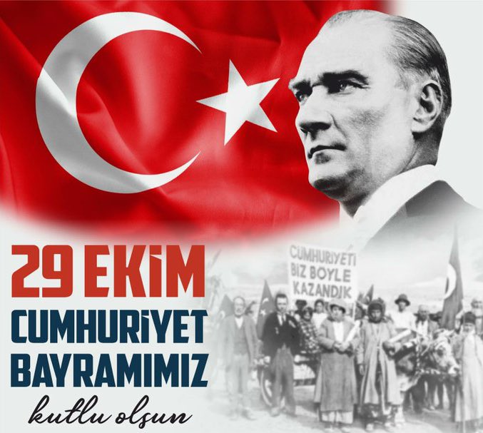 baskahaber's tweet photo. ❝Bütün dünya bilsin ki, benim için bir yandaşlık vardır; Cumhuriyet yandaşlığı, düşünsel ve toplumsal devrim yandaşlığı.❞

Mustafa Kemal ATATÜRK
______________

Cumhuriyetimizin kuruluşunun 98. yılı kutlu olsun 🇹🇷

https://t.co/NWn0FOHd0E https://t.co/8qncFyKQz5