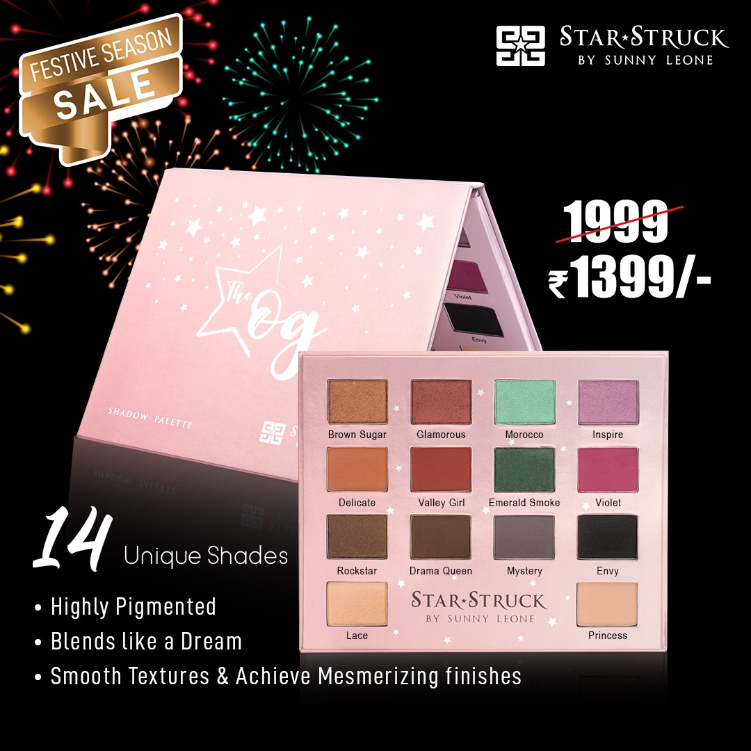 StarStruckbySL's tweet photo. Let’s add some more sparkle this Diwali! This versatile OG Shadow Palette lets you create any look. Now at FLAT 30% OFF.
Visit https://t.co/saG81QHTCs
.
#DiwaliSale #Sale #OnlineSale #HappyDiwali #Diwali2021 #Eye #EyeMakeUp #ShadowPalette #EyeShadow #ShopNow #Buy #SunnyLeone https://t.co/mhuR4P7kGA