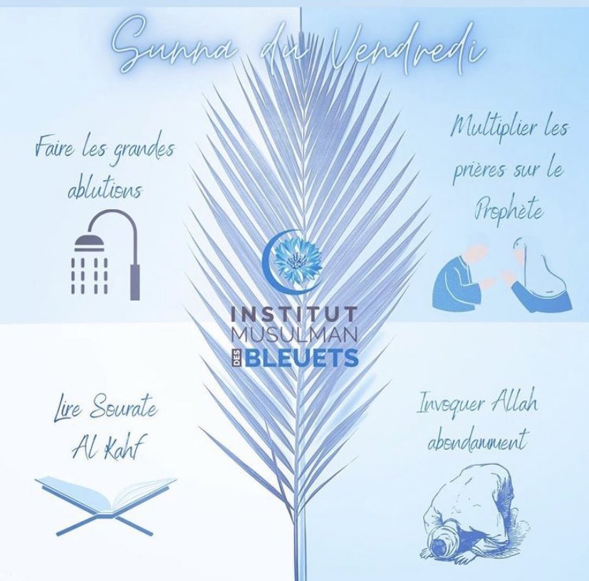 Institutbleuets's tweet photo. As salam Aleykoum 😁 

Bon vendredi, prenez soin de vous et de vos proches 

#jumuah #France #Marseille #priere #rappel #Islam https://t.co/gm1LyJsW6N
