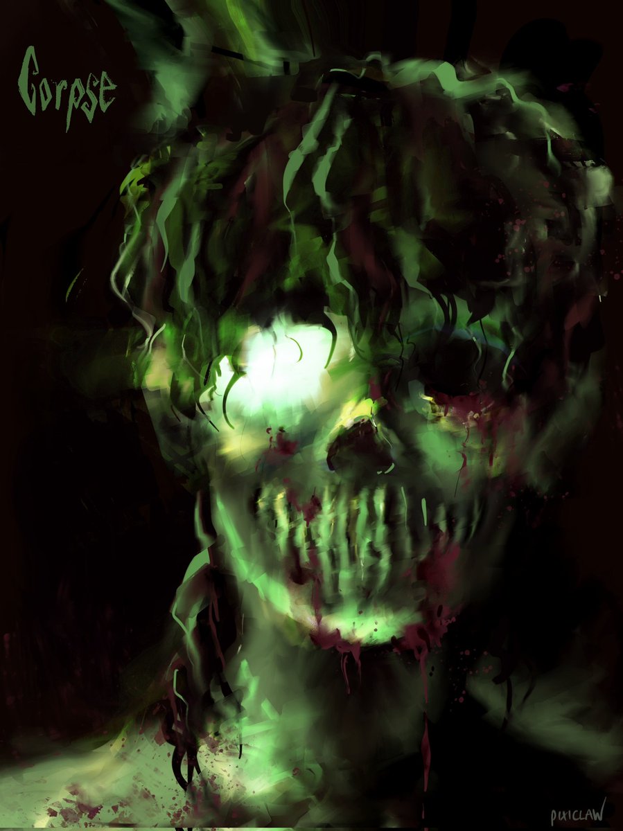Pixiclaw's tweet photo. CW Blood //

Happy Halloween 😳😬 #Halloween #corpsehusband #corpsefanart https://t.co/rxwFV7BTBw