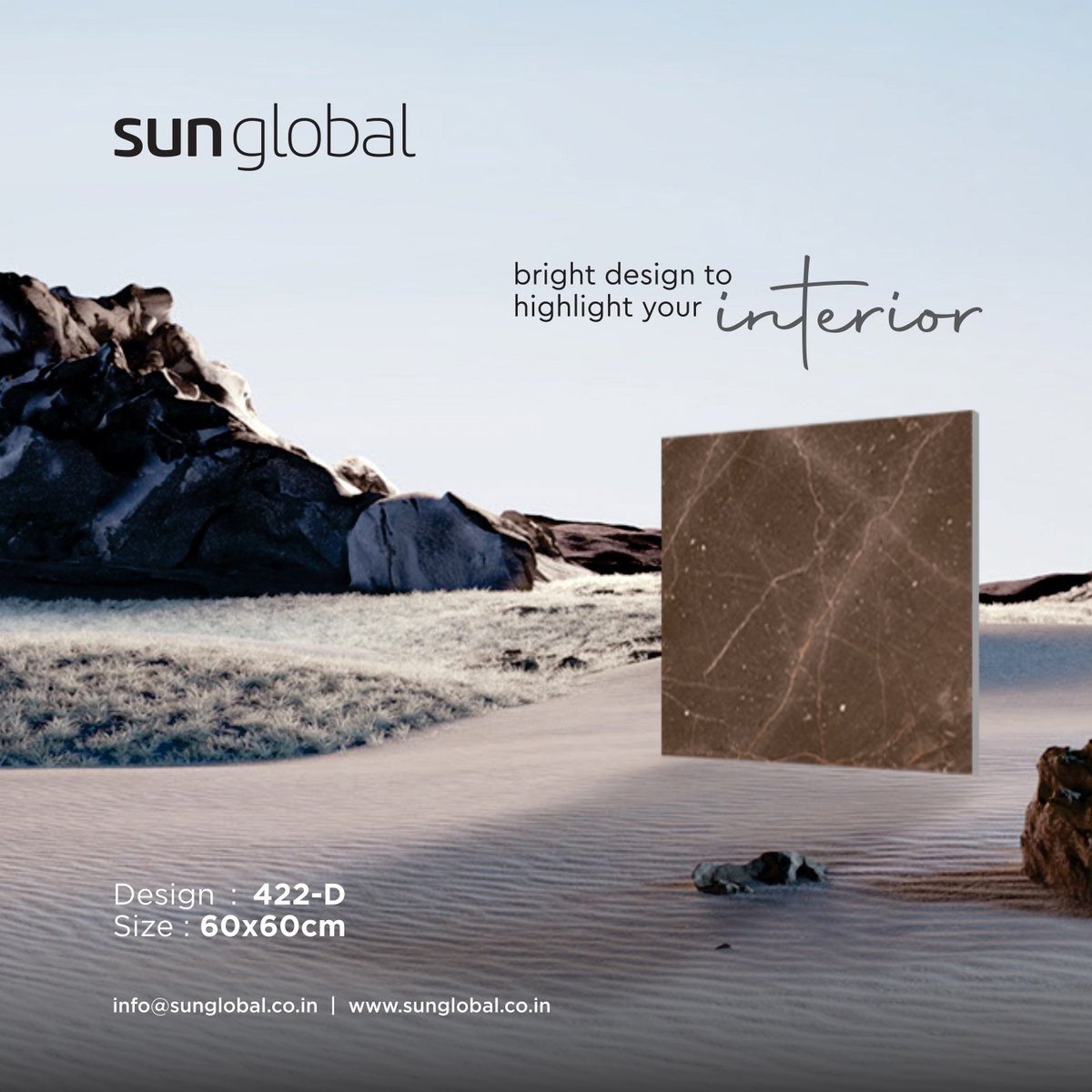 SunglobalC's tweet photo. Bright design to highlight your interior! 
- Tile Shown : 422-D
- Type : GVT/PGVT 
- Size : 60 x 60cm
#tiles #interiordesign #design #archiecture #homedecor #tiles #interior #bathroom #bathroomdesig #roex #roexdesign https://t.co/2Gd1POiVQt