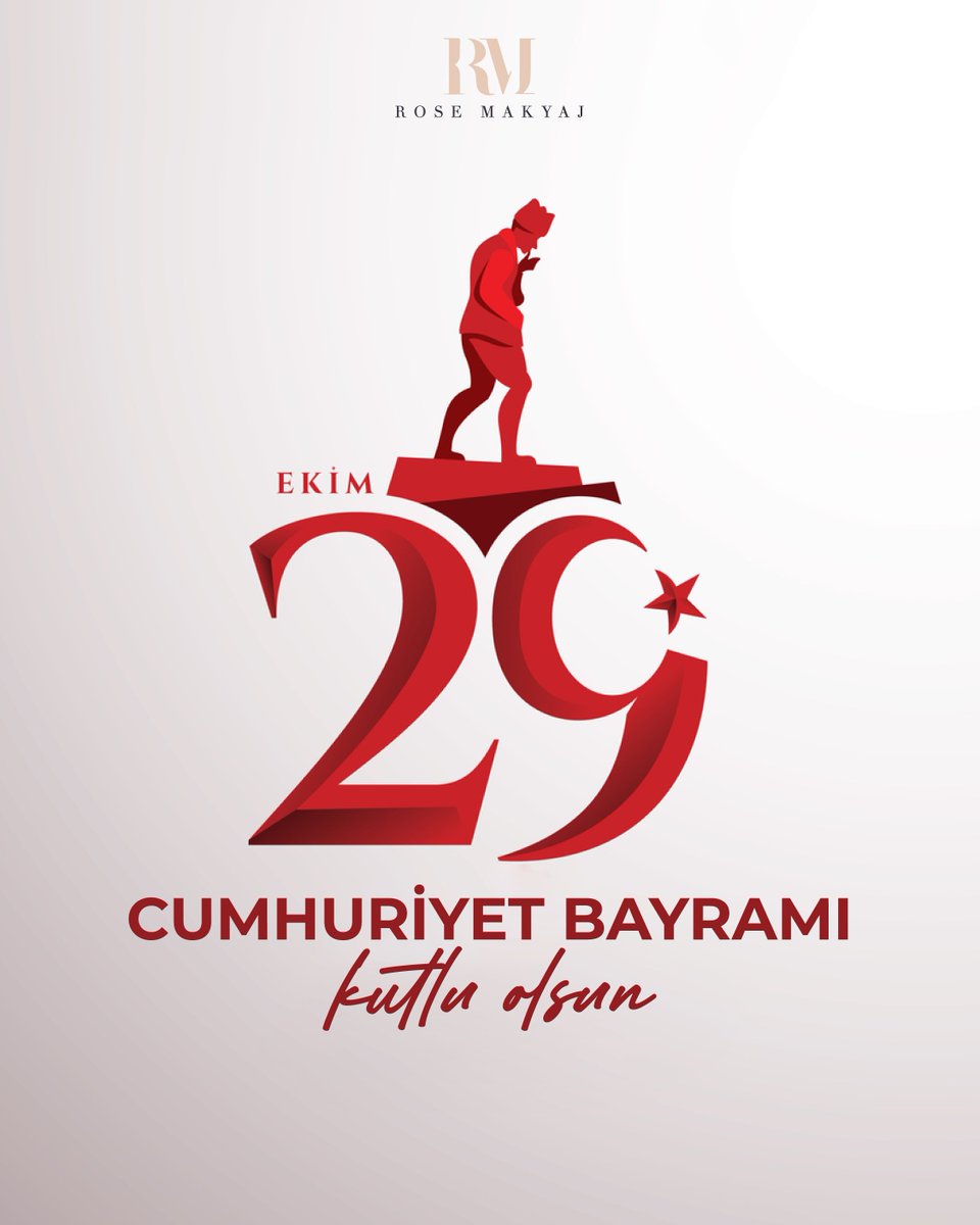 Bize her gün Cumhuriyet, her gün bayram!

29 Ekim Cumhuriyet Bayramımız Kutlu Olsun!

#29Ekim #29Ekim1923 #29EkimCumhuriyetBayramı #RoseMakyaj