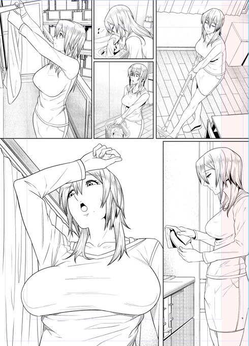 夢幻転生の原稿進捗の一部。
日常シーンを描くのは楽しいねぇ～。 