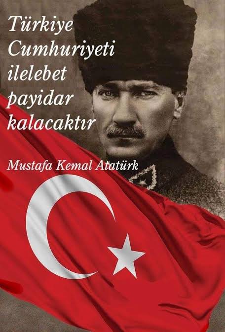 Cumhuriyetimizin 98.yılında, İstiklal Mücadelemizin Ulu Önderi, Türkiye Cumhuriyeti'nin Kurucusu, Başkomutan Gazi Mustafa Kemal ATATÜRK'ü saygı, minnet ve özlemle anıyorum...
"Egemenlik Kayıtsız Şartsız Milletindir"
Gazi Mustafa Kemal ATATÜRK