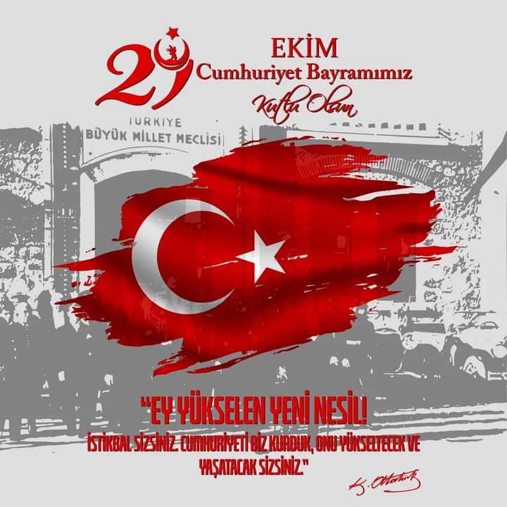 Cumhuriyetimizin ilanının 98.yıl dönümü kutlu olsun.