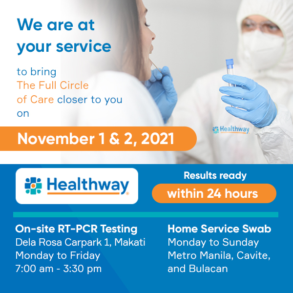 HealthwayPH's tweet photo. 𝙒𝙚 𝙖𝙧𝙚 𝙤𝙥𝙚𝙣 𝙩𝙤 𝙨𝙚𝙧𝙫𝙚 𝙮𝙤𝙪 on November 1 &amp; 2, 2021!
#Healthway https://t.co/69UDQdlERC
