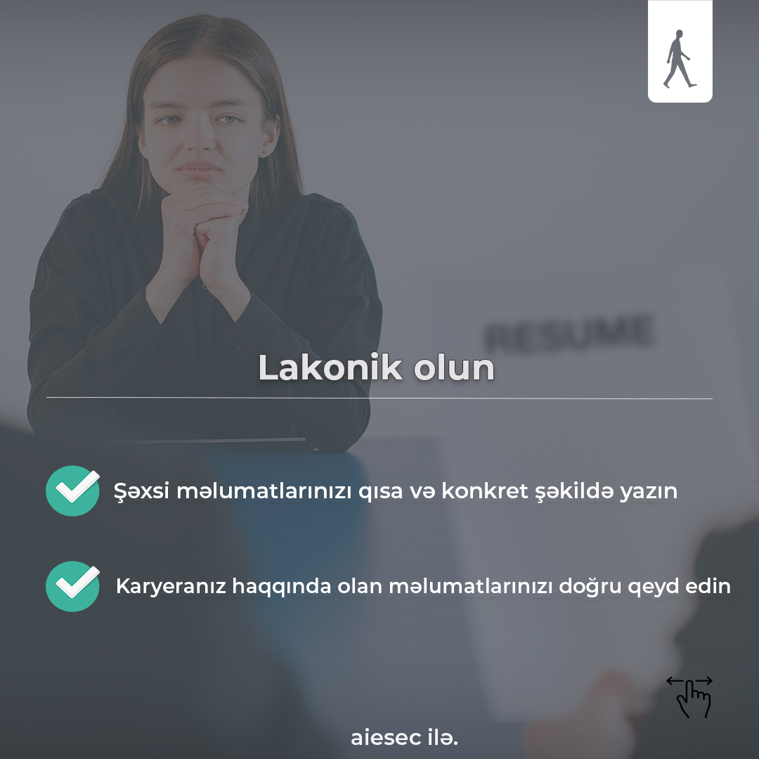 AIESECAZE's tweet photo. "CV hal-hazırda işə qəbul olmaq üçün çox vacibdir. CV-nizi və ya rezümenizi düzəltməkdə sizə kömək edəcək müəyyən nüanslar təqdim edirik.
Bəs sizin CV hazırlamaqla bağlı hər hansı əlavələriniz varmı?
#aiesec #AIESECinAzerbaijan #withaiesec #aiesecilə #gənclərüçün #cv https://t.co/gIvY9OKZWH