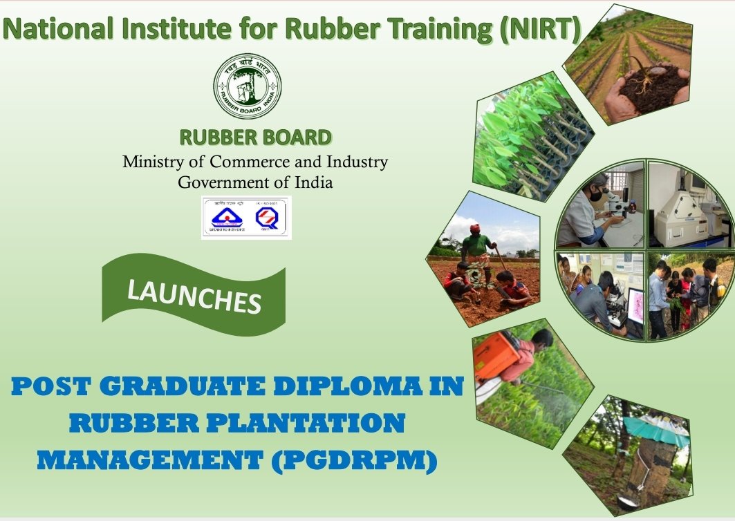 feedorgofficial's tweet image. National Institute for Rubber Training launches Post Graduate Diploma Course in Rubber Plantation Management (PGDRPM).

Link for application submission:
training.rubberboard.org.in/online/?SelCou… 

#rubberboard

#feed #feedexports #Feedstartupservices