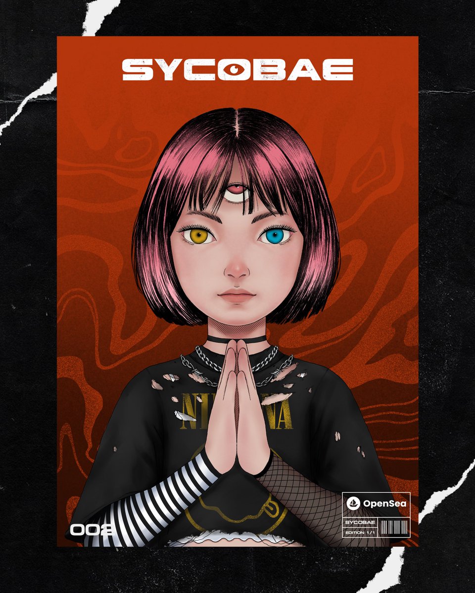 sycobae's tweet photo. SYCOBAE002✨
EDITION 1/1 HAND DRAWN
🔗https://t.co/wGOLtXw9eQ

#SYCOBAE #NFT #nftcollector #nftcollectors #NFTcommunity #NFTThaicommunity #NFTcollection #NFTartist  #NFTcollection #NFTTHAILAND https://t.co/XffrATuF9n