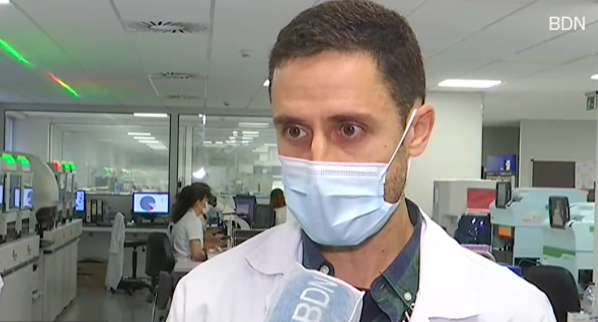 hgermanstrias's tweet photo. 🎤 Cristian Morales @XtianMI9 metge #LabClinicMN
🎤 Neus Robert, metgessa d'urgències
👉🏼 expliquen a @bdncom la importància de la descoberta de l'indicador del biomarcador MDW per a la identificació de pacients amb risc de sepsis
▶️ https://t.co/I9KLODrc2Z (min 11:10) https://t.co/RVYLxjElhb