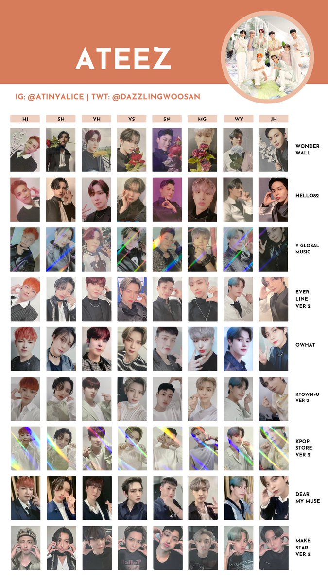 ATEEZ [ZERO : FEVER PART.3] — photocard template / wishlist 211029