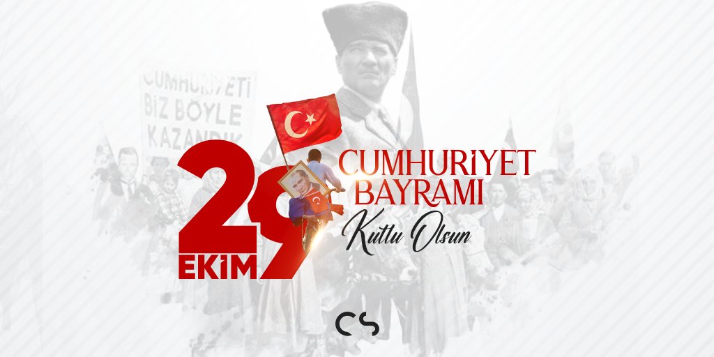cerscreative's tweet photo. Gazi Mustafa Kemal Atatürk başta olmak üzere silah arkadaşlarını ve tüm şehitlerimizi minnetle anıyoruz. Cumhuriyetimiz 98 yaşında!

29 Ekim Cumhuriyet Bayramımız kutlu olsun...

#29ekim #cumhuriyetbayramı https://t.co/CH6vz1mQkk
