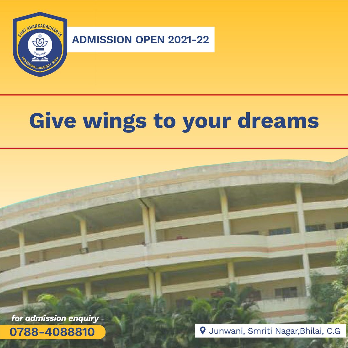 official_sspu's tweet photo. Give wings to your dream career with SSPU!!

Join us to get:

✔Education according to the ever-changing dynamic industry trends.

✔Opportunities to learn with the industry leaders &amp; learn from their experiences.

#technology #University #educate #admissions2021 #sspu https://t.co/Txh3fRYseC