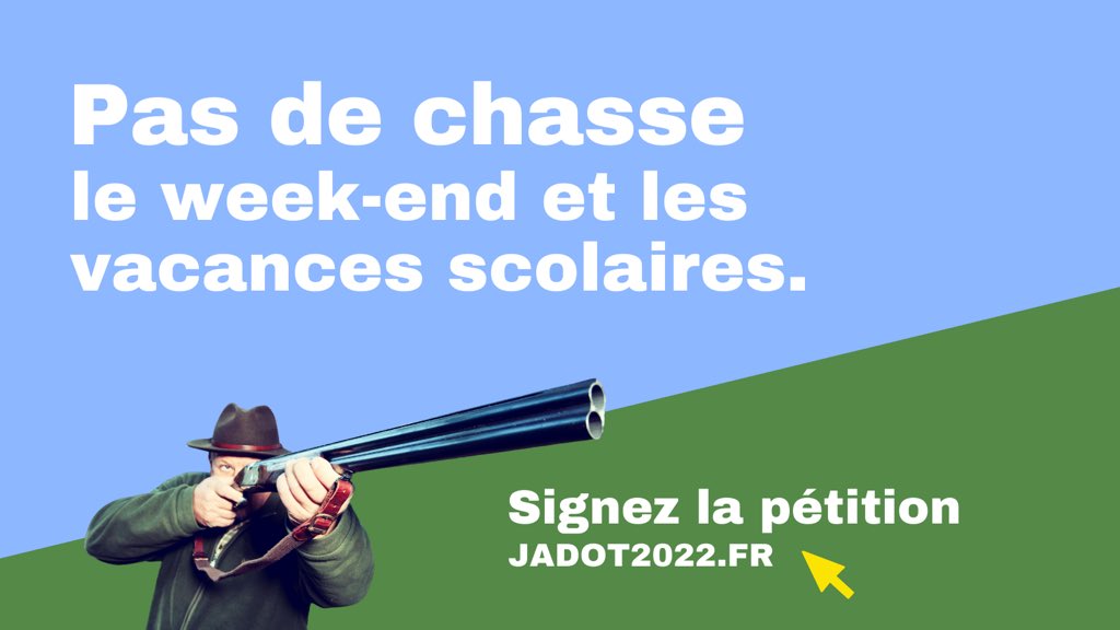 yjadot's tweet photo. La justice Française casse systématiquement les décrets du gouvernement sur la chasse des animaux protégés.
Emmanuel Macron est un Président sous influence du lobby de la chasse.
J’interdirai la chasse le week-end et pendant les vacances scolaires. https://t.co/iKUOq7DbVh https://t.co/uXwTQjIRXS