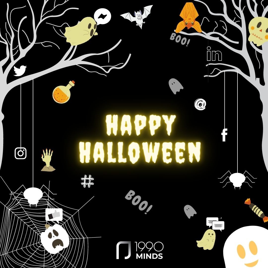 1990minds2's tweet photo. When black cats Prowl and pumpkins shine,
When shivery shivers run down your spine,
When ghosts and goblins ring the Chime,
Beware and be scared- It’s Halloween time!

Happy Halloween.
.
.
#happyhalloween #halloween #spooky #1990minds #bangalore #digitalmarketing #seo #branding https://t.co/LJQMcnCuiP