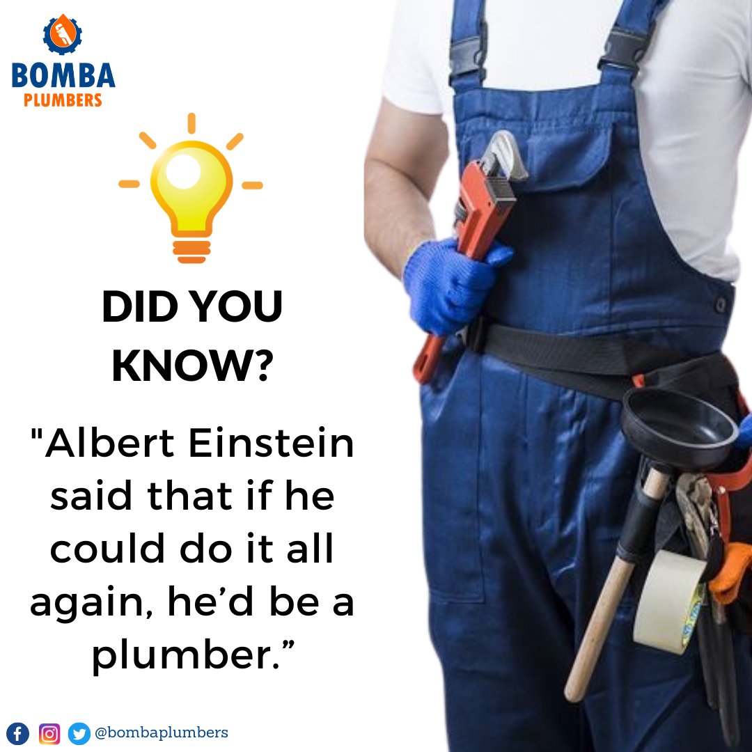 RT https://t.co/aUH60C8ULD RT @BombaPlumbers: Albert Einstein is reported to have said that if he had to do it all over again, he’d become a plumber. In need of plumbing services in Nairobi… https://t.co/5gcREsvvmX