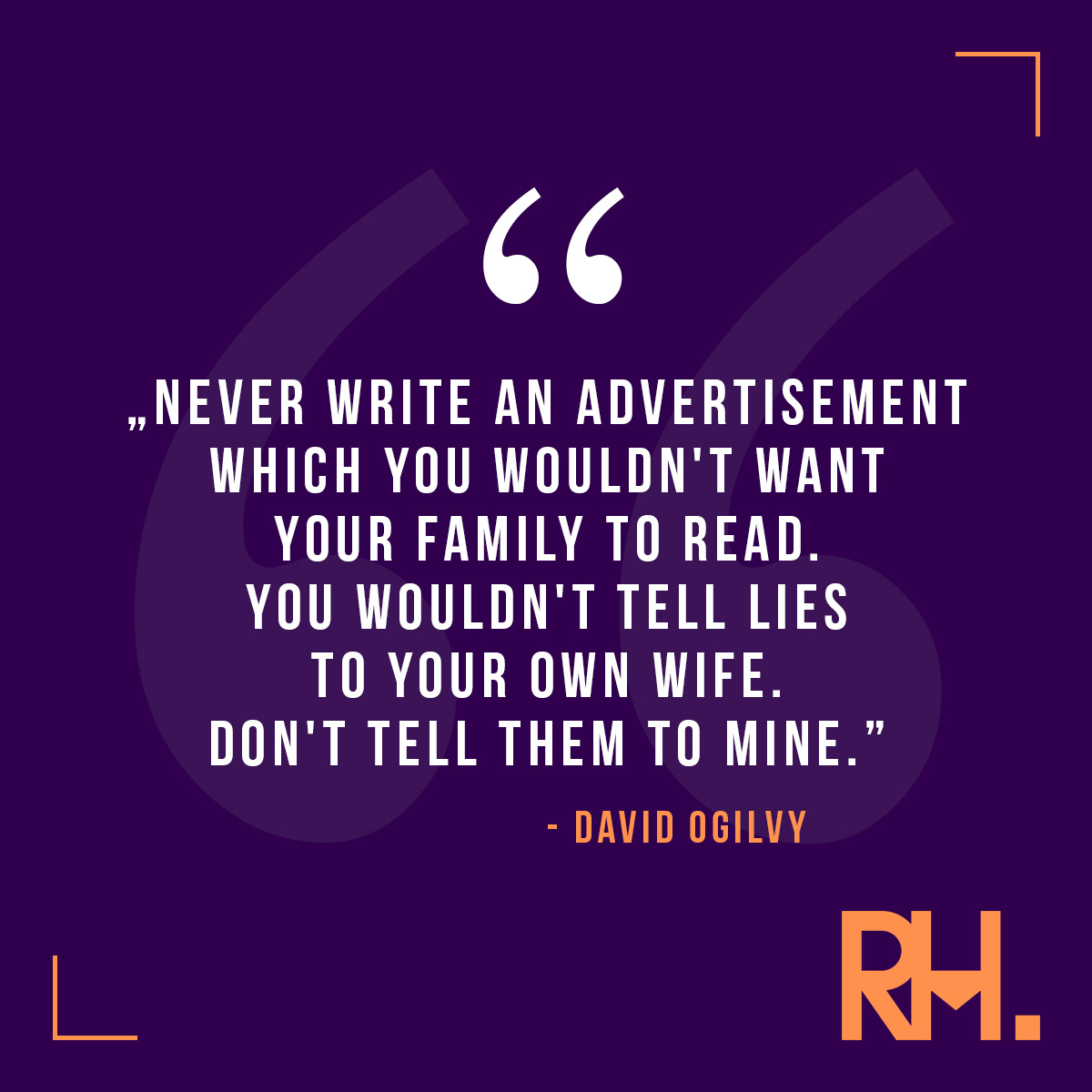 dboguslowicz's tweet photo. If you don't like to be lied to, why would you lie to someone elseโ๐
#marketing #digitalmarketing #socialmediamarketing #advertising #davidogilvy #socialmedia #socialmediatips #socialmediamarketingtips #honestbusiness #honestadvertising #honestmarketing https://t.co/qiYqHKiQUC