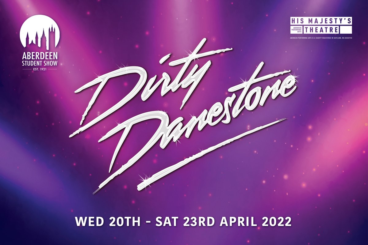studentshowdeen's tweet photo. We are so proud to announce that Aberdeen Student Show 2022 is… DIRTY DANESTONE 💜

Tickets will be going on sale VERY SOON, so keep your eyes pealed for that post… 👀

To get involved in our TICKET COMPETITION head over to our Facebook! Link in Bio! 💃🏾🕺🏽 https://t.co/RBKkwxL7kM