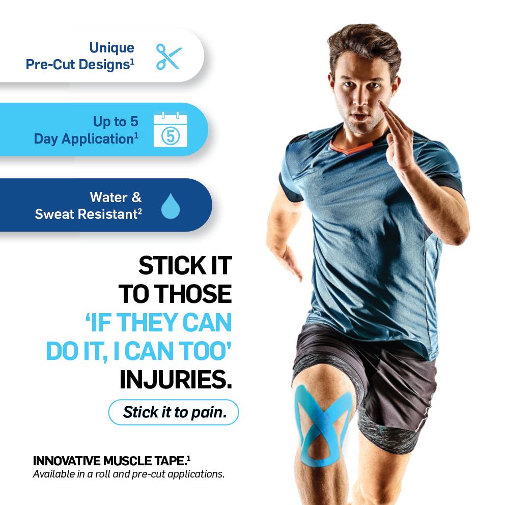 Stick it to pain! All you need is Spidertech sport tape 🤸‍♂️

🔸Unique pre-cut designs
🔸Up to 5 day application
🔸Water and sweat resistant 
@SpiderTech 
🛒@Dischem 

👉Read more: bit.ly/3ozBdWv

#LivingFit #sportstape #spidertape