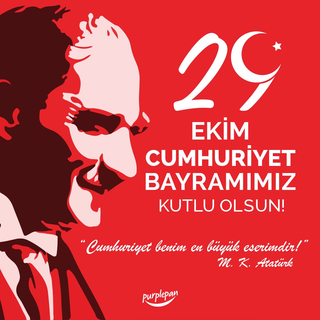 Purple_Pan's tweet photo. 29 Ekim Cumhuriyet Bayramımız kutlu olsun. 🇹🇷⠀

#29Ekim #CumhuriyetBayramı https://t.co/LR2Qy6yWVT