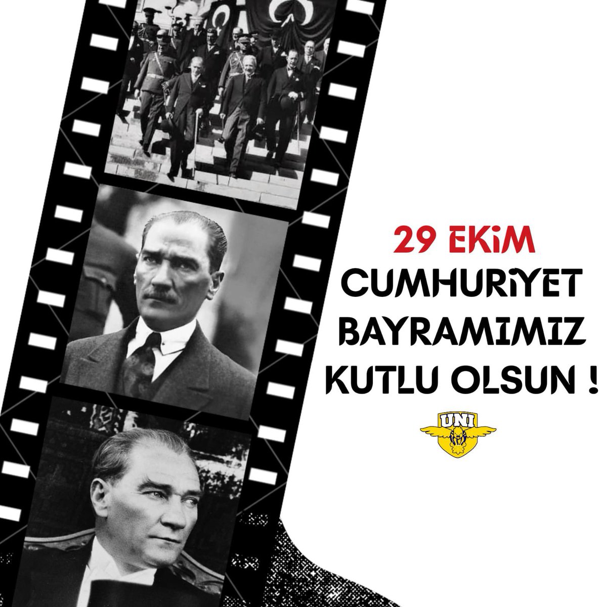 Cumhuriyet'e sahip çıkmanın onurunu yaşıyor, aziz Türk Milleti'nin 29 Ekim Cumhuriyet Bayramı'nı kutluyoruz.