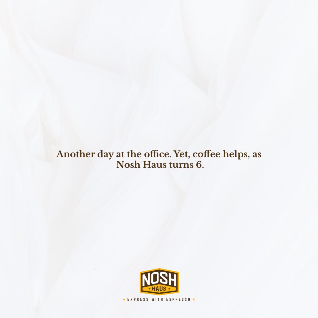 NoshHaus's tweet photo. #gratitude #noshhausturns6 #coffeehelps #caffeinatekochi https://t.co/usfzI0UP3m