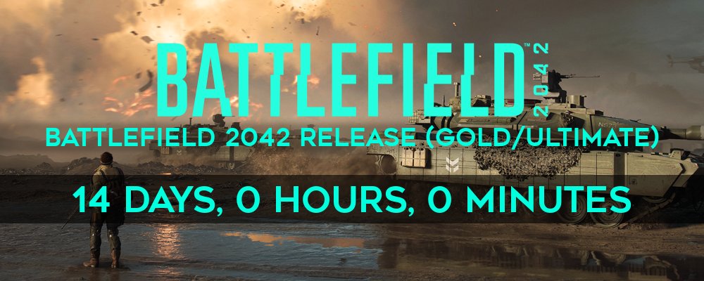 PLUS QUE 2 SEMAINES⏳
(versions Gold/Ultimate)

#BATTLEFIELD2042 #HYPE