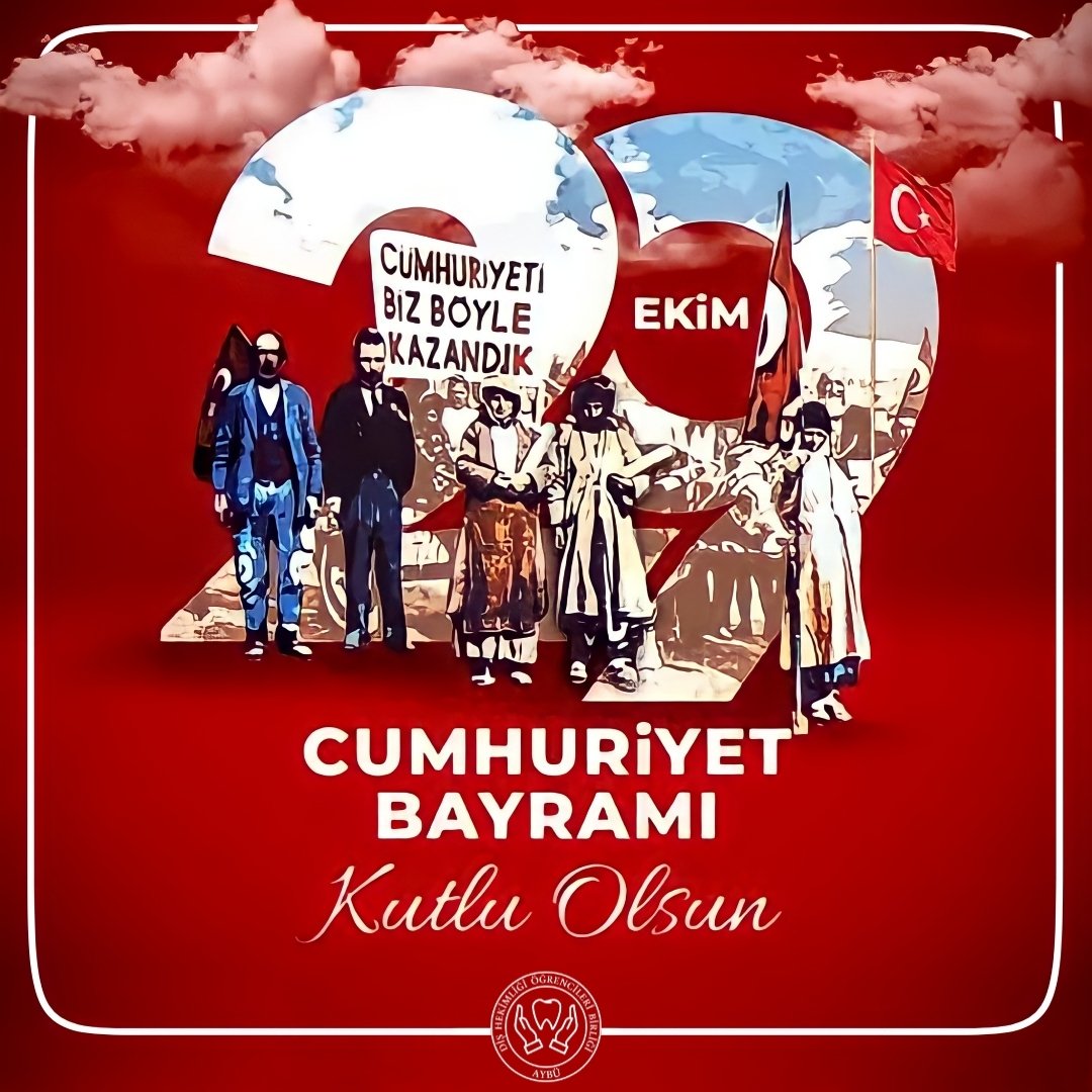 Ulu Önder Mustafa Kemal Atatürk ile birlikte büyük Türk ulusunun kurduğu Türkiye Cumhuriyeti'nin 98. yıl dönümü heyecanını ve gururunu yaşamaktayız.
29 Ekim Cumhuriyet Bayramımız kutlu  olsun! 🇹🇷
