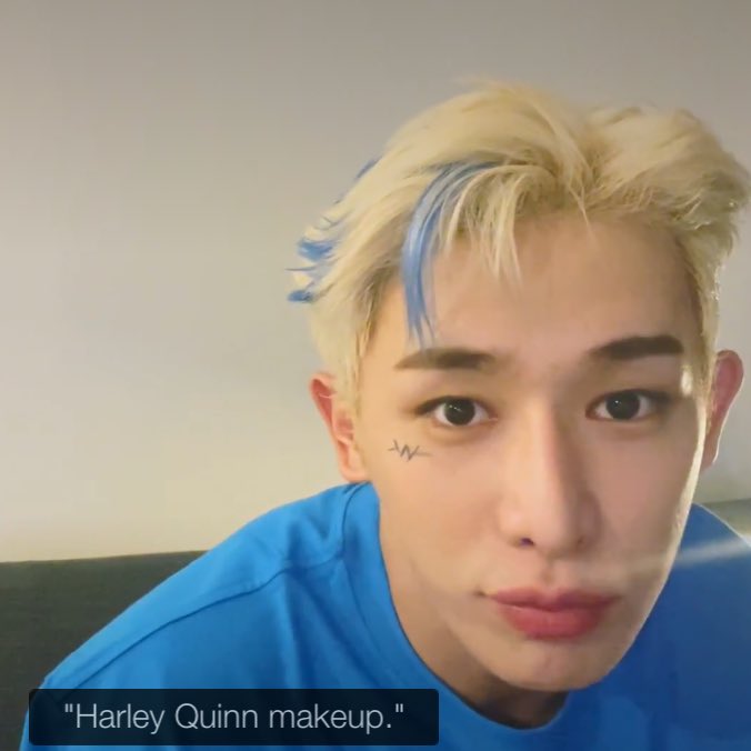 wongust_d's tweet photo. Wenee had asked Wonho to dress up as Harley Quinn for Halloween and now we are getting Harley Quinn Wonho 🤩 Wonho always keeps his promises 😌 #WONHO #원호 https://t.co/GvNA9auqME