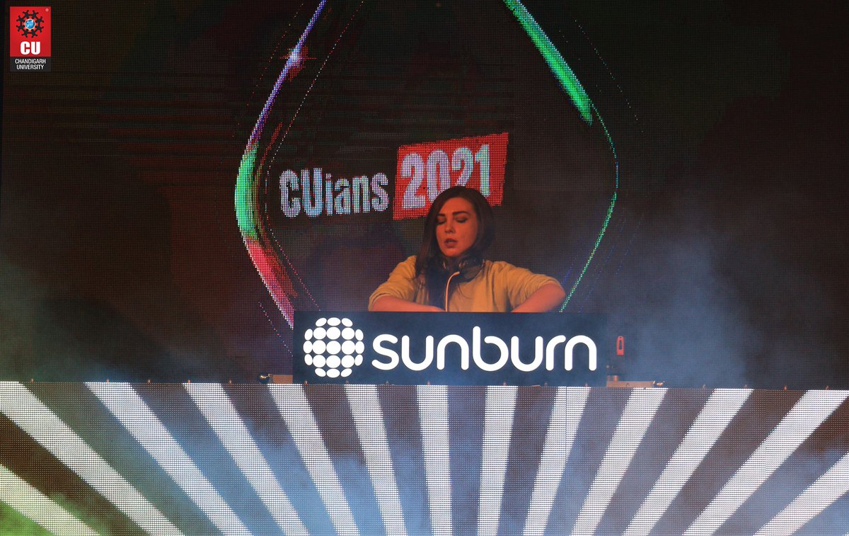 Chandigarh_uni's tweet photo. The last evening was boosted by the power-packed performance with DJ HOLY C playing at the #SunburnCampus. Here are some clicks from the electrifying DJ Night.

#CUians #CampusLife https://t.co/q8nGsOZyJz