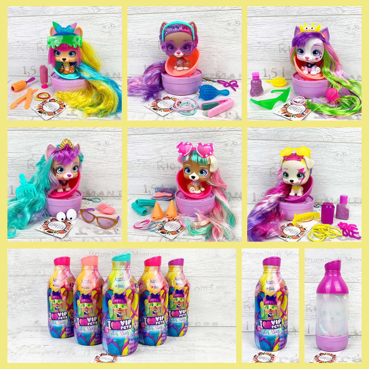 🐶👒Wer versteckt sich da unter dem Vorhang? In jeder #Shampooflasche verbirgt sich 1 von 12 #VIPPets der #Kitoons Serie von #IMCToys auf #YouTube. Die Hündchen bringen zum Stylen ihren eigenen #StylingStuhl samt Accessoires mit!🧴✂️

💡 Zu den #Webisodes:
youtube.com/c/KitoonsaufDe…