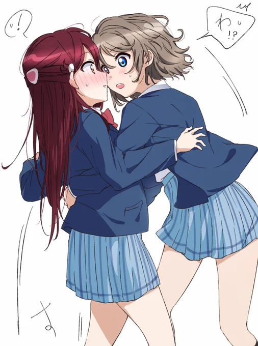 ーーー!!
⚓️「わあ?!大丈夫?」
🌸「...うん///」

⚓️🌸💕🤭 