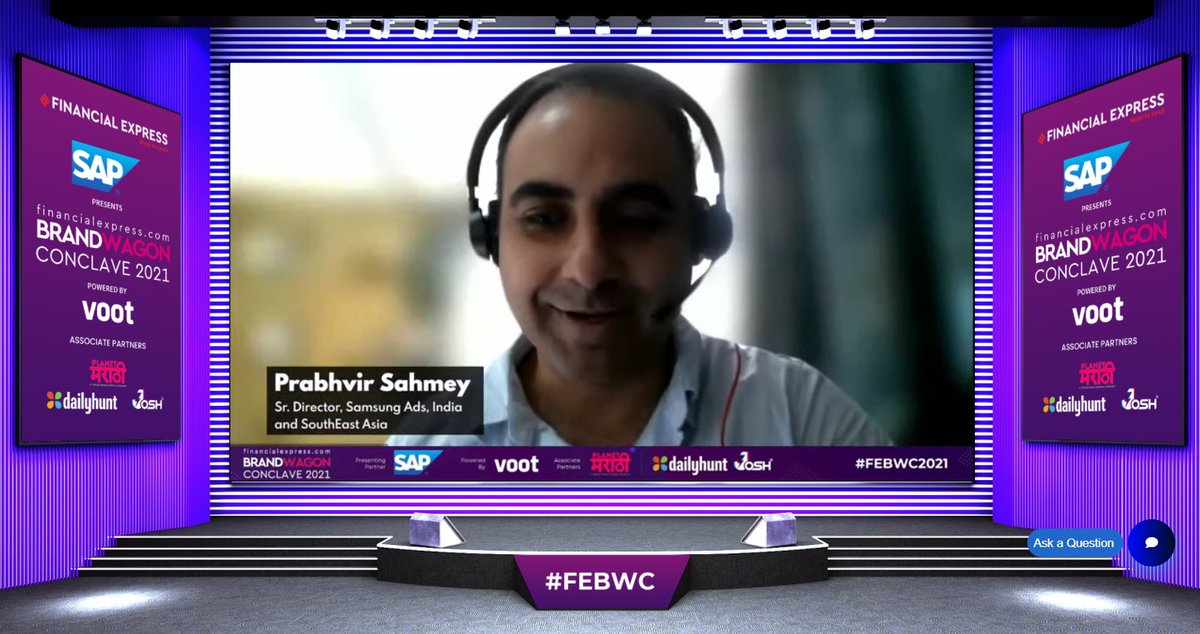 FinancialXpress's tweet photo. "The hardware itself has modified to adapt the way people connect in India."
โ #PrabhvirSahmey, Sr Director, #SamsungAds, India and SouthEast Asia
Join now: https://t.co/qO8nhYUT4U
#FEBWC https://t.co/Xx99BA8zmG