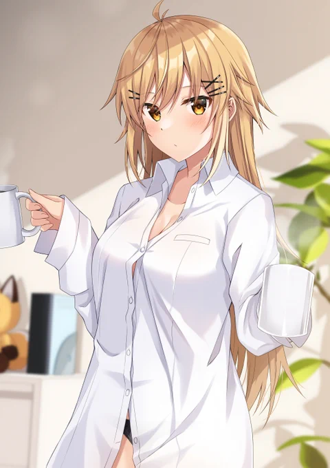 「……飲む?」 