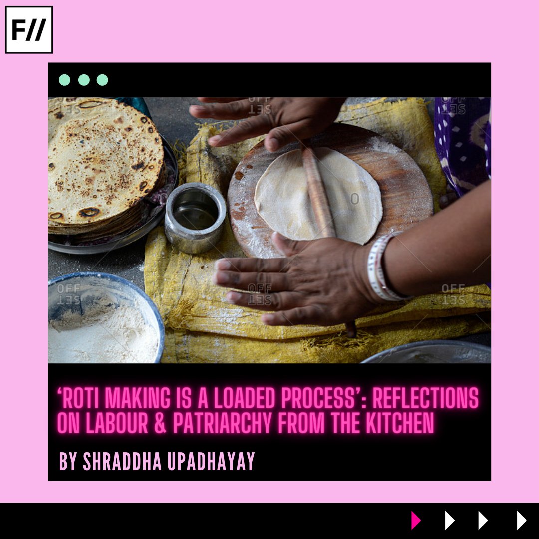 FeminismInIndia's tweet photo. “Roti, along with kapda and makan is a part of the basic structure of Indian need. It lies at the linchpin of gender roles and national identity in our country.” #GenderRoles #Rotis 

Click here to read the full article: https://t.co/VsQAacCAHU https://t.co/ewgIirqh1L