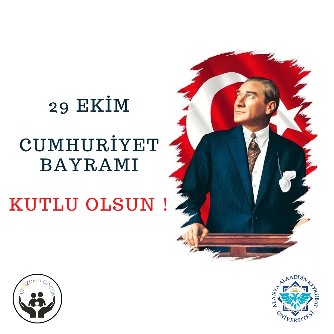 Cumhuriyetimizin ilelebet payidar olacağına inancımız sonsuzdur. Nice 29 Ekimlere… Cumhuriyet Bayramı’mız kutlu olsun…🇹🇷

#29ekim #29ekimcumhuriyetbayramı  #mustafakemalatatürk  #icimizdekicocukkulubu  #alanyaalaaddinkeykubatüniversitesi  <a href="/AlanyaAlku/">Alanya ALKÜ</a>
