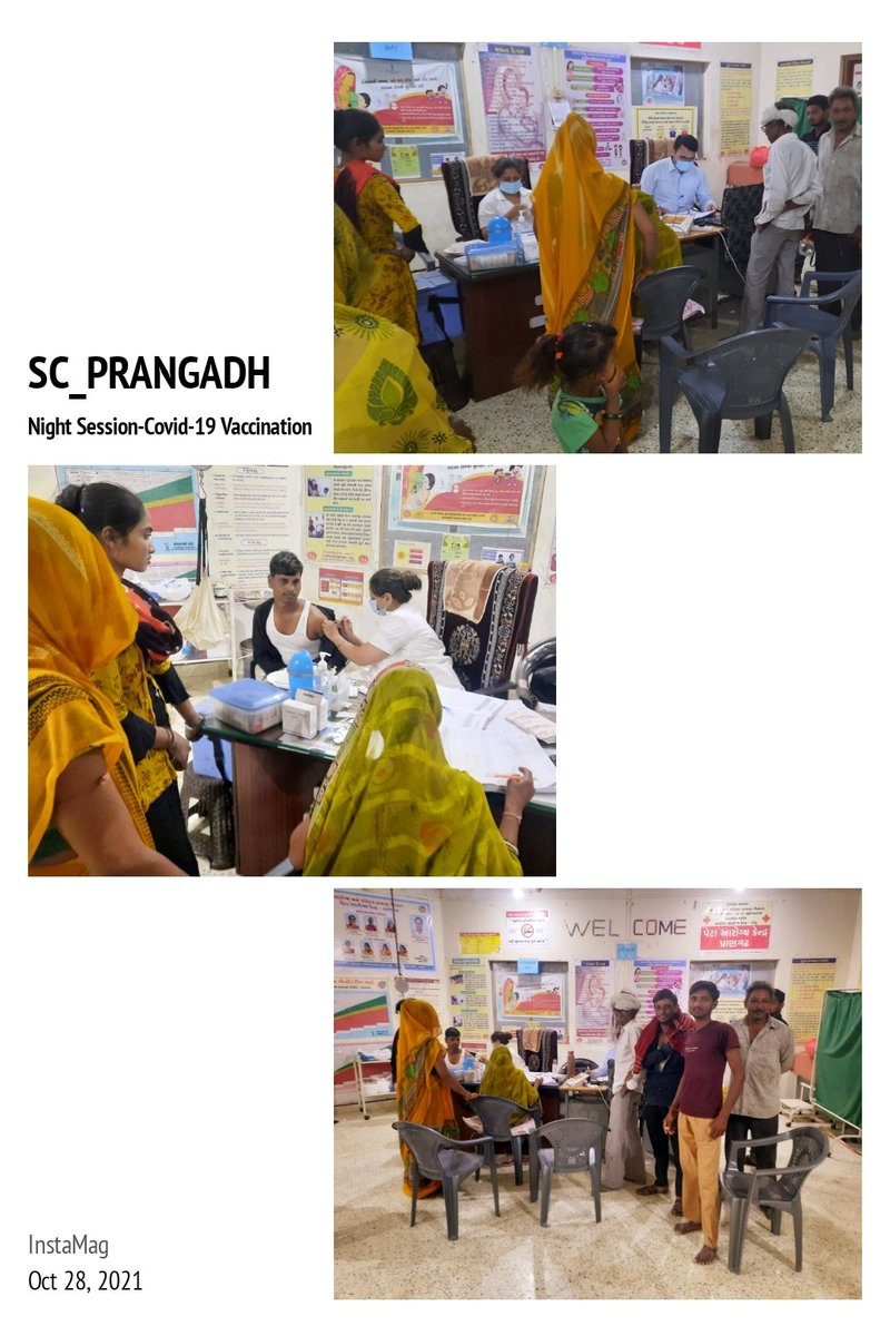 Covid-19 Vaccine Night Session At Village_Prangadh SC_Prangadh PHC_Khodu TA_Wadhvan DI_Surendranagar.....