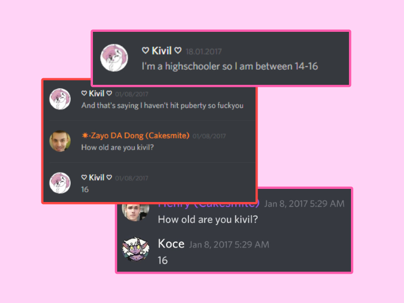 JaeDarke's tweet photo. Hey Jamie Darke @LadyHopium I'm out here showing all this evidence on Kivil's age, which everything points towards her having been 13-16 in 2017, and you're out here pulling 17 out of your ass. Tell me Where. The. Fuck. is your evidence? https://t.co/wF6mz00pb3