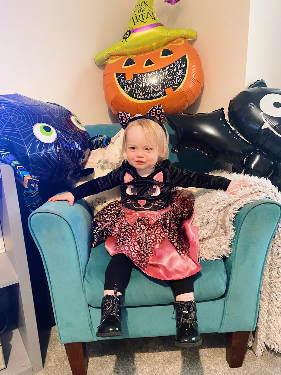 cerysmence's tweet photo. Our purrfect girl ready for Halloween in Nursery 🎃 👻 🐱 🕷 🦇 https://t.co/GSNw5Zi29S