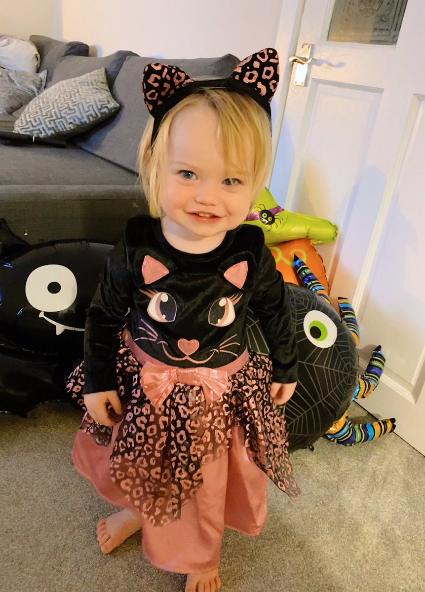 cerysmence's tweet photo. Our purrfect girl ready for Halloween in Nursery 🎃 👻 🐱 🕷 🦇 https://t.co/GSNw5Zi29S