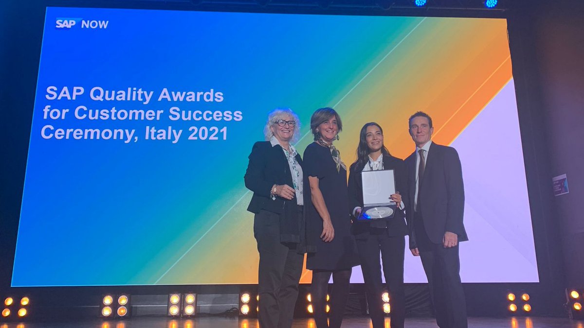 SIDI_Group's tweet photo. ⭐ @SIDIGroup e Besana si aggiudicano la vittoria dei #SAPQualityAwards2021 nella categoria Rapid Time to Value.
Un premio che ci rende entusiasti e orgogliosi di condividerlo con voi! 
Grazie al one-team BESANA e SIDI. 
#TogetherFutureHappens #SAP #ERP #Cloud https://t.co/2ndtjJLtZ1