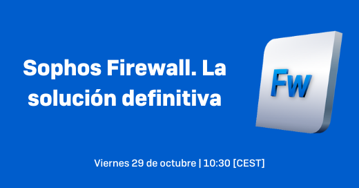 Consiga un #firewall que se adapte a su red, para que no tenga que adaptar su #red a su #firewall. 
Un repaso por todas las #novedades de #SophosFirewall, la nueva serie #XGS y daremos también algunos #avances de la nueva versión attendee.gotowebinar.com/register/93304…